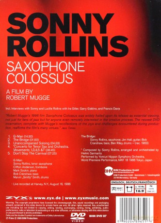 Saxophone Colossus - A Film By [DVD]