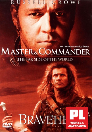 Pan i władca: Na krańcu świata / Braveheart: Waleczne serce BOX [2DVD]