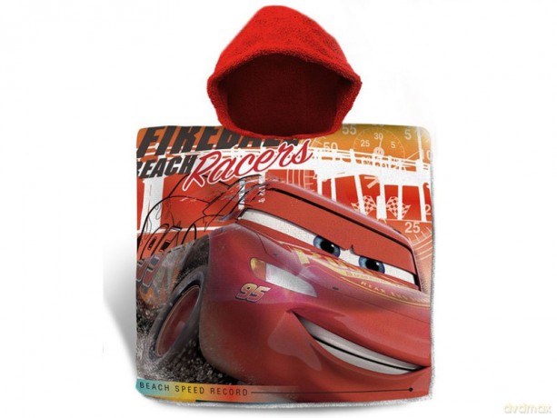 Poncho kąpielowe Cars 120x60cm WD20239
