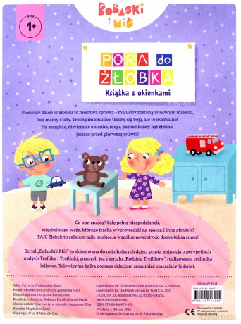 Pora do żłobka. Bobaski i Miś. Książka z okienkami [KSIĄŻKA]