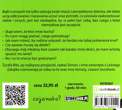 Przyjaciele żyrafy. Bajki o empatii (Tom 1) - Joanna Berendt, Aneta Ryfczyńska [AUDIOBOOK]