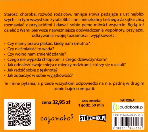 Przyjaciele żyrafy. Bajki o empatii (Tom 2) - Joanna Berendt, Aneta Ryfczyńska [AUDIOBOOK]