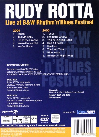 Live At B&W Rhythm'n'Blues Fes [DVD]