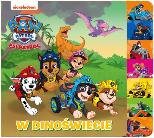 W Dinoświecie. Książka z registrami. Psi Patrol [KSIĄŻKA]