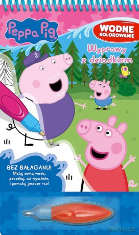Wyprawy z dziadkiem. Świnka Peppa. Wodne kolorowanie [KSIĄŻKA]