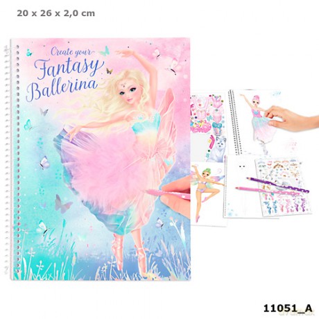 Zestaw kreatywny Balet Top Model z piórkami 11051A