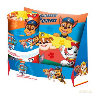 Zestaw Paw Patrol koc 100x150cm z poduszką 35x35cm
