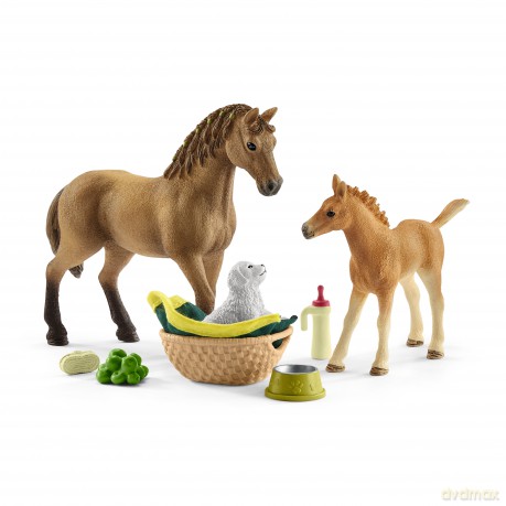 Zestaw pielęgnacyjny quarter horse + źrebię SLH42432 [FIGURKA]