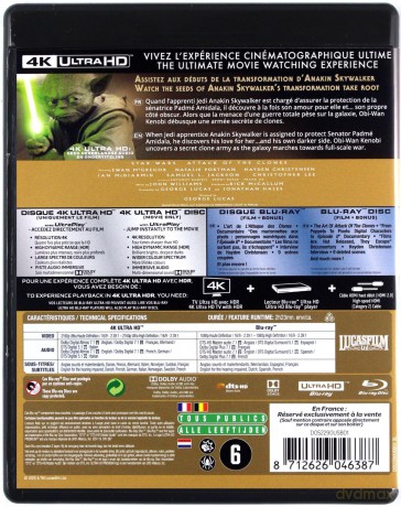 Star Wars: Episode II - Attack of the Clones (Gwiezdne wojny: Część II - Atak klonów) [Blu-Ray 4K]+[2xBlu-Ray]