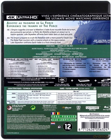 Star Wars: Episode VI - Return of the Jedi (Gwiezdne wojny: Część VI - Powrót Jedi) [Blu-Ray 4K]+[2xBlu-Ray]