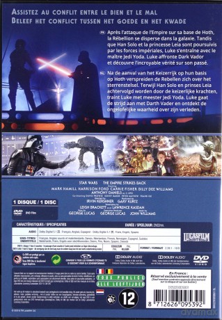 Star Wars: Episode V - The Empire Strikes Back (Gwiezdne wojny: Część V - Imperium kontratakuje) [DVD]