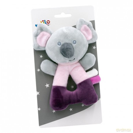 Grzechotka - Koala różowa 14 cm