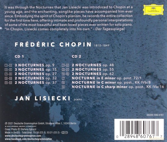 Jan Lisiecki: Chopin: Complete Nocturnes [2CD]