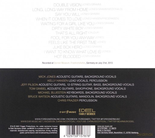 Foreigner: An Acoustic Evening With Foreigner (digipack) [CD]