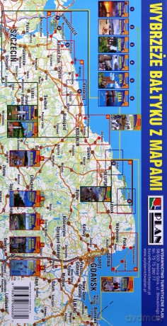 Mapa turystyczna - Pobrzeże Bałtyku 1:45 000