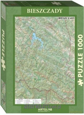 ARTGLOB 1000 el. - Bieszczady mapa turystyczna [PUZZLE]
