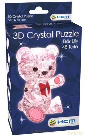 Crystal puzzle Miś Lily różowy [PUZZLE]