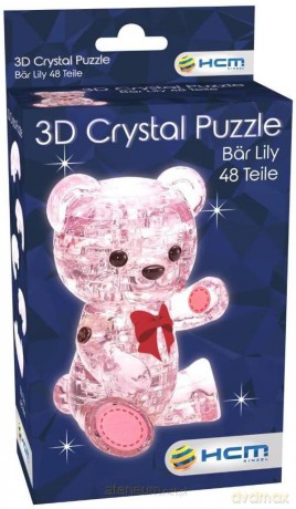 Crystal puzzle Miś Lily różowy [PUZZLE]