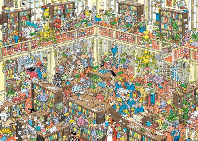 1000 el. Haasteren Biblioteka [PUZZLE]