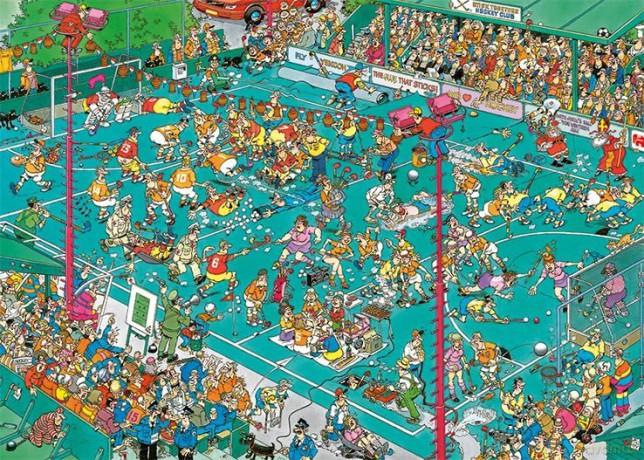 1000 el. Haasteren MŚ w hokeju na trawie [PUZZLE]