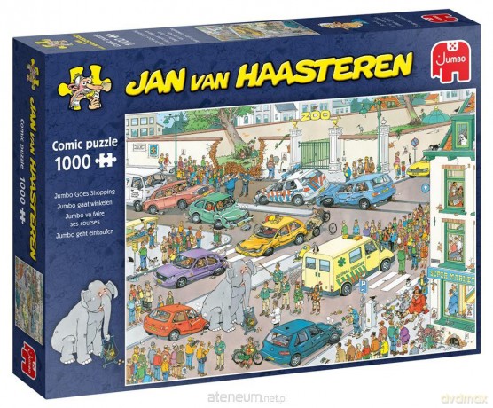1000 el. Haasteren Słoń na zakupach [PUZZLE]