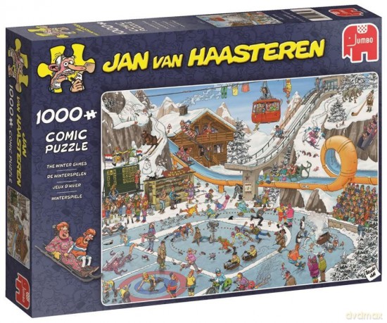 1000 el. Haasteren Sporty zimowe [PUZZLE]