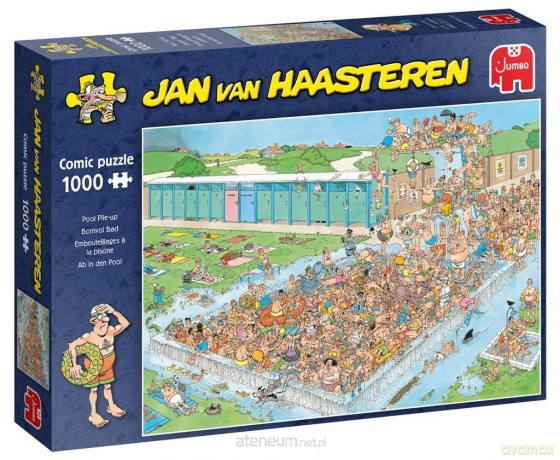 1000 el. Haasteren Tłumy na basenie [PUZZLE]