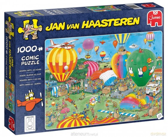 1000 el. Haasteren Urodziny maskotki Miffy [PUZZLE]