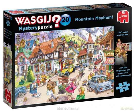 1000 el. Wasgij Chaos w górskim kurorcie [PUZZLE]