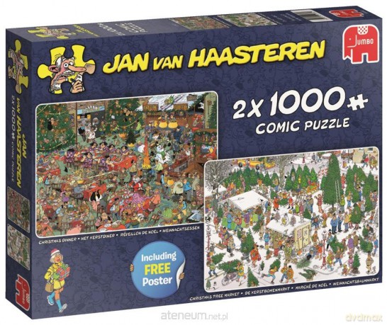 2x1000 el. Haasteren Świąteczne prezenty [PUZZLE]