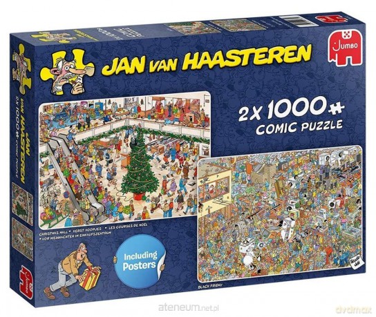 2x1000 el. Haasteren Świąteczne zakupy [PUZZLE]