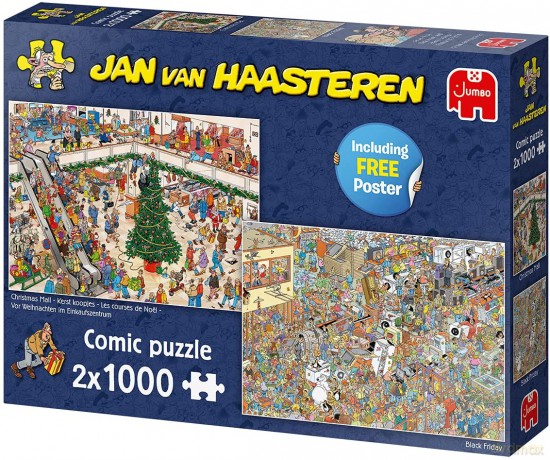 2x1000 el. Haasteren Świąteczne zakupy [PUZZLE]