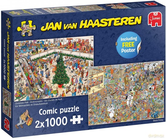 2x1000 el. Haasteren Świąteczne zakupy [PUZZLE]