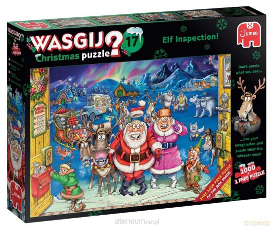 2x1000 el. Wasgij Fabryka Świętego Mikołaja [PUZZLE]