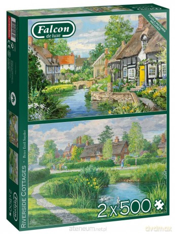 2x500 el. Falcon Domy nad rzeką [PUZZLE]