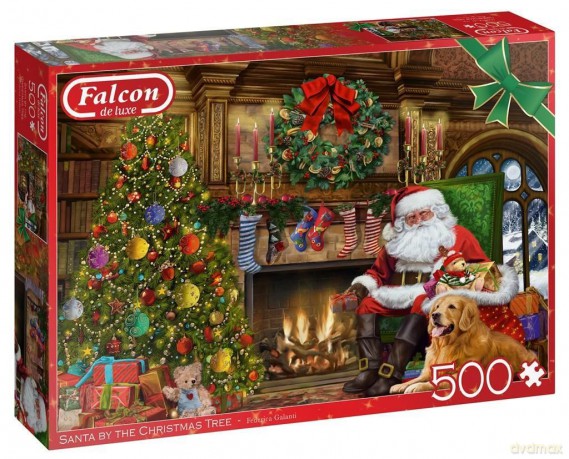 500 el. Falcon Święty Mikołaj przy choince [PUZZLE]