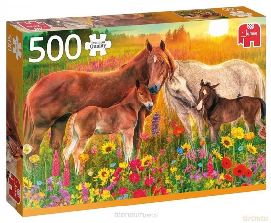 500 el. PC Konie na łące [PUZZLE]