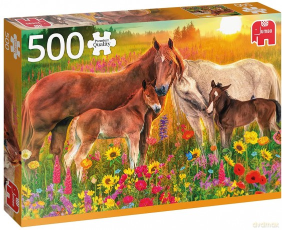 500 el. PC Konie na łące [PUZZLE]