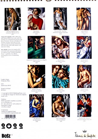 Kalendarz 2022 - Tamara de Lempicka [KALENDARZ]