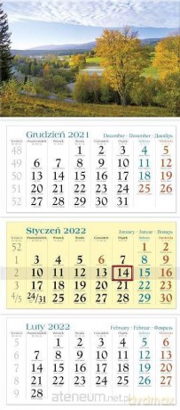 Kalendarz 2022 Trójdzielny Jesień KT9 [KALENDARZ]