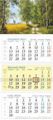Kalendarz 2022 Trójdzielny Malarstwo KT12 [KALENDARZ]