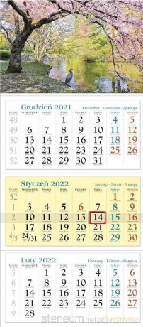 Kalendarz 2022 Trójdzielny Park KT5 [KALENDARZ]