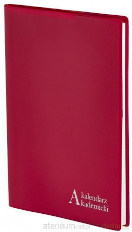 Kalendarz Akademicki A5 2021/2022 Tygodniowy PCV Bordo [KALENDARZ]
