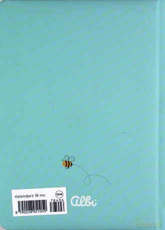 Kalendarz książkowy 18M 2021/2022 Bee positive [KALENDARZ]