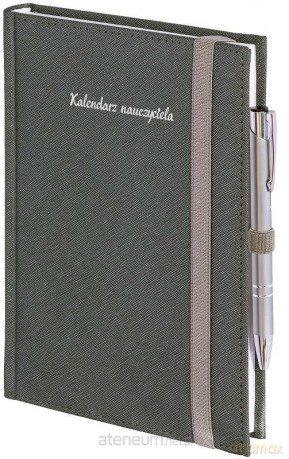 Kalendarz nauczyciela B5 2021/2022 Tygodniowy srebrny [KALENDARZ]