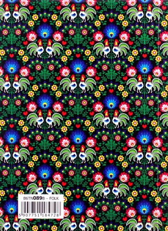 Kalendarz nauczyciela B6 2021/2022 Tygodniowy PCV folk [KALENDARZ]