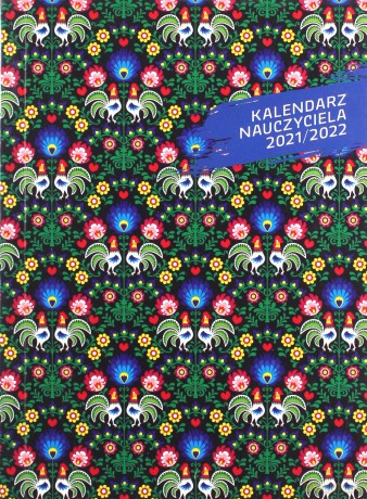 Kalendarz nauczyciela B6 2021/2022 Tygodniowy PCV folk [KALENDARZ]