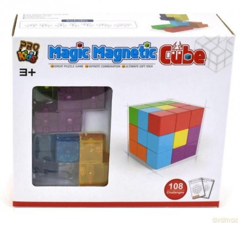 Klocki magnetyczne Kostka 54 el. [KLOCKI]