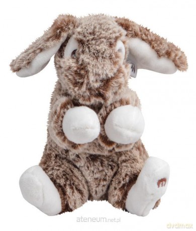 Królik Luna ciemny brąz 17 cm