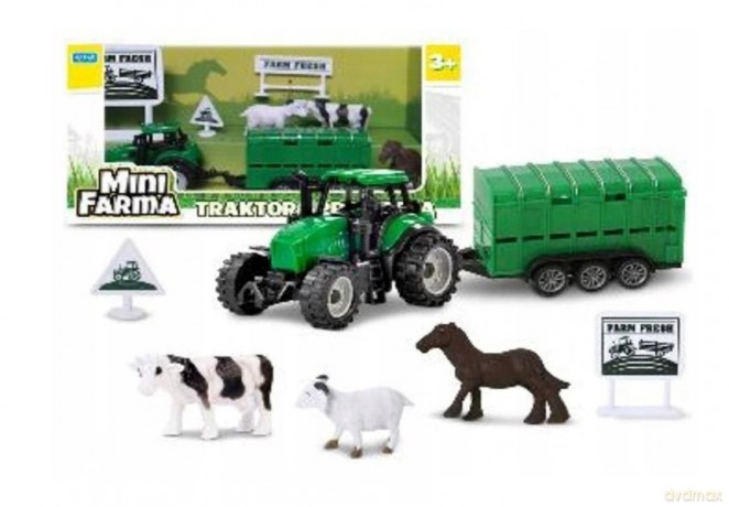 Mini Farma Traktor z przyczepą